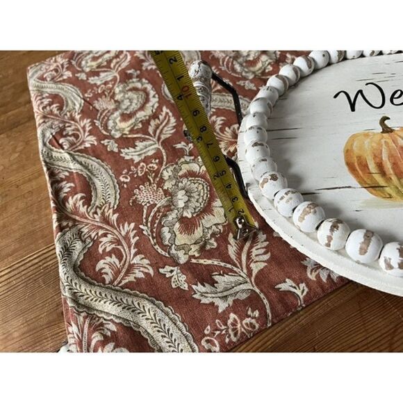 Welcome Fall Double Handled Chippy Wooden Tray 20” L Pumpkins - Picture 10 of 10